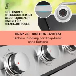 Tomahawk Gasgrill 5x3,6 KW + 2,7 KW Brenner 80x43,5 Cm Grill Edelstahl 10 Tomahawk Gasgrill 5x3,6 KW + 2,7 KW Brenner 80x43,5 Cm Grill Edelstahl -Küchenbedarf Geschäft 10034712 de 0004 usp