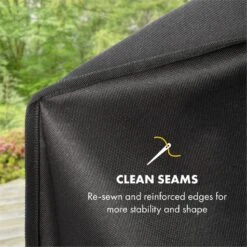 Tomahawk Wetterschutzhaube 600D Canvas 30/70% PE/PVC Schwarz -Küchenbedarf Geschäft 10034713 yy 0004 logo Klarstein Tomahawk Wetterschutzhaube 140cm