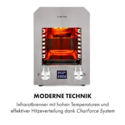 Hannibal Hochtemperaturgrill Indoor 2.200W 850°C Edelstahl Silber -Küchenbedarf Geschäft 10034803 de 0003 logo