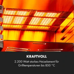 Hannibal Hochtemperaturgrill Indoor 2.200W 850°C Edelstahl Schwarz -Küchenbedarf Geschäft 10034804 de 0004 logo