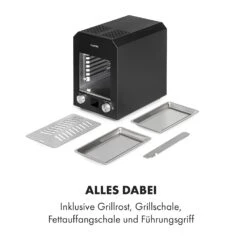 Hannibal Hochtemperaturgrill Indoor 2.200W 850°C Edelstahl Schwarz -Küchenbedarf Geschäft 10034804 de 0008 logo