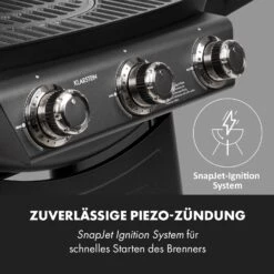 Vanquish Gasgrill 3 Edelstahlbrenner 3 X 3 KW 63,5 X 45 Cm Grillfläche -Küchenbedarf Geschäft 10034805 de 0007 logo