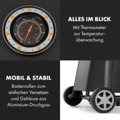 Vanquish Gasgrill 3 Edelstahlbrenner 3 X 3 KW 63,5 X 45 Cm Grillfläche -Küchenbedarf Geschäft 10034805 de 0008 logo