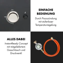 Pasadena Gas-Räuchergrill 2,5 KW Heizleistung 180 °C / 350 °F Max. -Küchenbedarf Geschäft 10034818 de 0008 logo