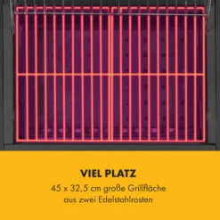 Meat Machine Holzkohlegrill BBQ 45x32,5cm Thermometer Bodenrollen -Küchenbedarf Geschäft 10034819 de 0003 logo
