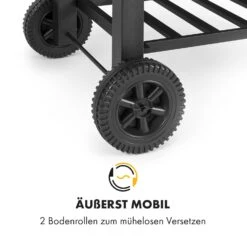 Meat Machine Holzkohlegrill BBQ 45x32,5cm Thermometer Bodenrollen -Küchenbedarf Geschäft 10034819 de 0007 logo