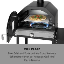 Pizzaiolo Pro Pizza-Gasgrill 76x143x66cm Schamottestein Stahl Mobil -Küchenbedarf Geschäft 10034844 de 0003 logo