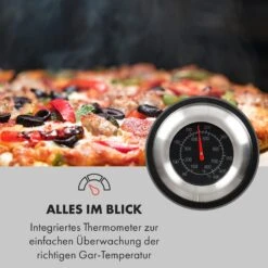 Pizzaiolo Pro Pizza-Gasgrill 76x143x66cm Schamottestein Stahl Mobil -Küchenbedarf Geschäft 10034844 de 0006 logo
