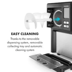 Sweet Sundae Eiscrememaschine Kompressor 1,5l Edelstahl Schwarz -Küchenbedarf Geschäft 10034911 uk 0008 logo Klarstein Sahnehaeubchen Eiscrememaschine schwarz