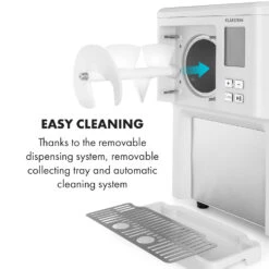 Sweet Sundae Eiscrememaschine Kompressor 1,5l Edelstahl Weiß -Küchenbedarf Geschäft 10034912 uk 0008 logo Klarstein Sahnehaeubchen Eiscrememaschine weiss