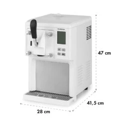 Sweet Sundae Eiscrememaschine Kompressor 1,5l Edelstahl Weiß -Küchenbedarf Geschäft 10034912 yy 0010 logo Klarstein Sahnehaeubchen Eiscrememaschine weiss