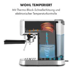 Futura Espressomaker 20 Bar 1450 Watt 20 Bar Wassertank: 1,25 Liter Rostfreier Edelstahl -Küchenbedarf Geschäft 10035183 de 0003 logo