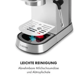 Futura Espressomaker 20 Bar 1450 Watt 20 Bar Wassertank: 1,25 Liter Rostfreier Edelstahl -Küchenbedarf Geschäft 10035183 de 0009 logo