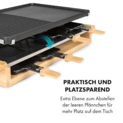 Tournedo Raclette 1200W Aluminiumguss 8 Personen Holz-Dekor -Küchenbedarf Geschäft 10035219 de 0005 logo