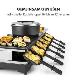 Fonduelette XL 3-in-1 Raclettegrill Fondue Naturstein 1650W 12 Pers -Küchenbedarf Geschäft 10035220 de 0005 logo