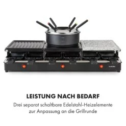 Fonduelette XL 3-in-1 Raclettegrill Fondue Naturstein 1650W 12 Pers -Küchenbedarf Geschäft 10035220 de 0006 logo