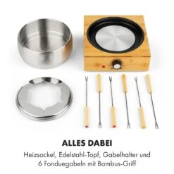 Bambus Fondue Edelstahl-Topf 800W 9 Bambus Fondue Edelstahl-Topf 800W -Küchenbedarf Geschäft 10035221 de 0004 logo