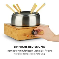 Bambus Fondue Edelstahl-Topf 800W 10 Bambus Fondue Edelstahl-Topf 800W -Küchenbedarf Geschäft 10035221 de 0005 logo