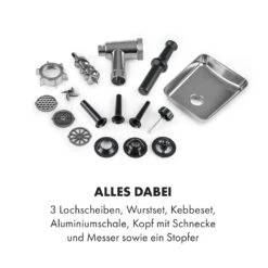 Kraftprotz Elektrischer Fleischwolf 700 W Kupfermotor Hack Wurst Kebbe Edelstahl -Küchenbedarf Geschäft 10035233 de 0006 logo