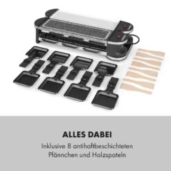 Tenderloin 50/50 Raclette-Grill 1200W 8 Personen Natursteinplatte Metallgrillplatte -Küchenbedarf Geschäft 10035260 de 0007 logo