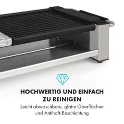 Bistecca Raclette 1200W Metall / Stein 8 Personen Kontroll-LED -Küchenbedarf Geschäft 10035293 de 0003 logo
