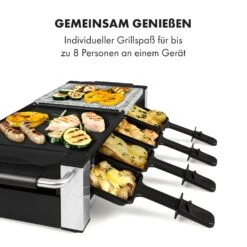 Bistecca Raclette 1200W Metall / Stein 8 Personen Kontroll-LED -Küchenbedarf Geschäft 10035293 de 0005 logo