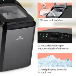 Partytime Eiswürfelmaschine Klareis 15kg/24h Edelstahl -Küchenbedarf Geschäft 10035295 de 0004 usp