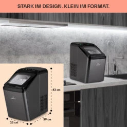 Partytime Eiswürfelmaschine Klareis 15kg/24h Edelstahl -Küchenbedarf Geschäft 10035295 de 0006 usp