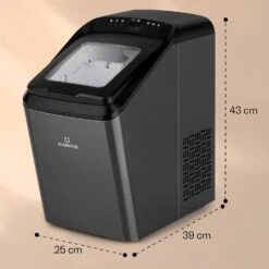 Partytime Eiswürfelmaschine Klareis 15kg/24h Edelstahl -Küchenbedarf Geschäft 10035295 yy 0011 dimensions