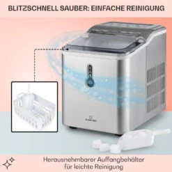 Chillout Eiswürfelmaschine Bulleteis 12kg/24h Wassertank: 1,5 L -Küchenbedarf Geschäft 10035319 de 0005 usp