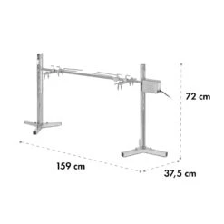 Sauenland Survivor Spanferkelgrill Drehspieß 12W 70kg Max. Edelstahl -Küchenbedarf Geschäft 10035372 yy 0008 logo Klarstein Spanferkelgrill Sauenland Survivor