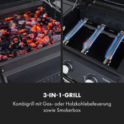 Kingsville Smoker Kombigrill Gas Kohle Smoker 13,5kW 3+1 Brenner -Küchenbedarf Geschäft 10035409 de 0003 logo