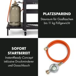 Kingsville Smoker Kombigrill Gas Kohle Smoker 13,5kW 3+1 Brenner -Küchenbedarf Geschäft 10035409 de 0007 logo