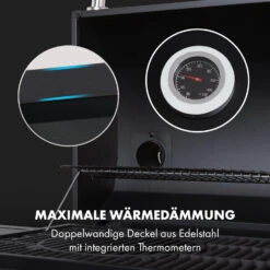 Kingsville Smoker Kombigrill Gas Kohle Smoker 13,5kW 3+1 Brenner -Küchenbedarf Geschäft 10035409 de 0010 logo