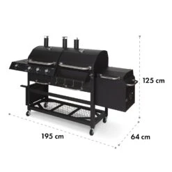 Kingsville Smoker Kombigrill Gas Kohle Smoker 13,5kW 3+1 Brenner -Küchenbedarf Geschäft 10035409 yy 0011 logo