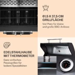 Valdosta 4.1 Gasgrill 4 X 2,8 KW + 2,5 KW Brenner Edelstahl Mobil -Küchenbedarf Geschäft 10035415 de 0003 logo