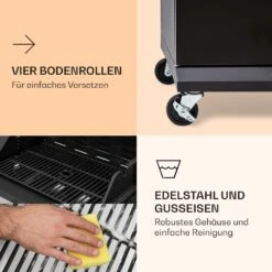 Valdosta 4.1 Gasgrill 4 X 2,8 KW + 2,5 KW Brenner Edelstahl Mobil -Küchenbedarf Geschäft 10035415 de 0007 logo