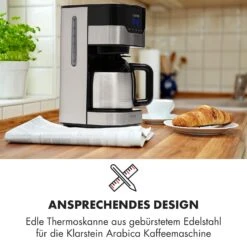 Arabica Thermoskanne Zubehör Ersatz Edelstahl Silber/schwarz -Küchenbedarf Geschäft 10035422 de 0002 logo