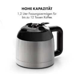 Arabica Thermoskanne Zubehör Ersatz Edelstahl Silber/schwarz -Küchenbedarf Geschäft 10035422 de 0005 logo