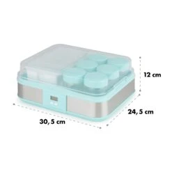 Gaia Greek Joghurt-Maker 1,26 L 6 Gläser Inkl. Sieb-Box -Küchenbedarf Geschäft 10035435 yy 0008 logo Klarstein Gaia Greek Joghurtmaker mint