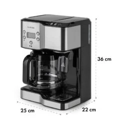 Caldetto Kaffeemaschine 1900W Heißwasserspender -Küchenbedarf Geschäft 10035476 yy 0008 logo Klarstein Caldetto Kaffeemaschine schwarz
