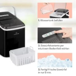 Arctic Porter Eiswürfelmaschine Bullet-Eis 12kg/24h Edelstahl -Küchenbedarf Geschäft 10035553 de 0004 usp