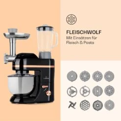 Lucia Elegance Küchenmaschine Mixer Fleischwolf 2000W BPA-frei -Küchenbedarf Geschäft 10035639 de 0005 logo