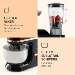 Lucia Elegance Küchenmaschine Mixer Fleischwolf 2000W BPA-frei -Küchenbedarf Geschäft 10035639 de 0006 logo