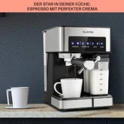 Arabica Comfort Espressomaschine 1350W 20 Bar 1,8l Touch-Bedienfeld -Küchenbedarf Geschäft 10035655 de 0004 usp