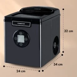 Icemeister 2G Eiswürfelmaschine 12kg/24h LC-Display Edelstahl -Küchenbedarf Geschäft 10035712 yy 0011 dimensions