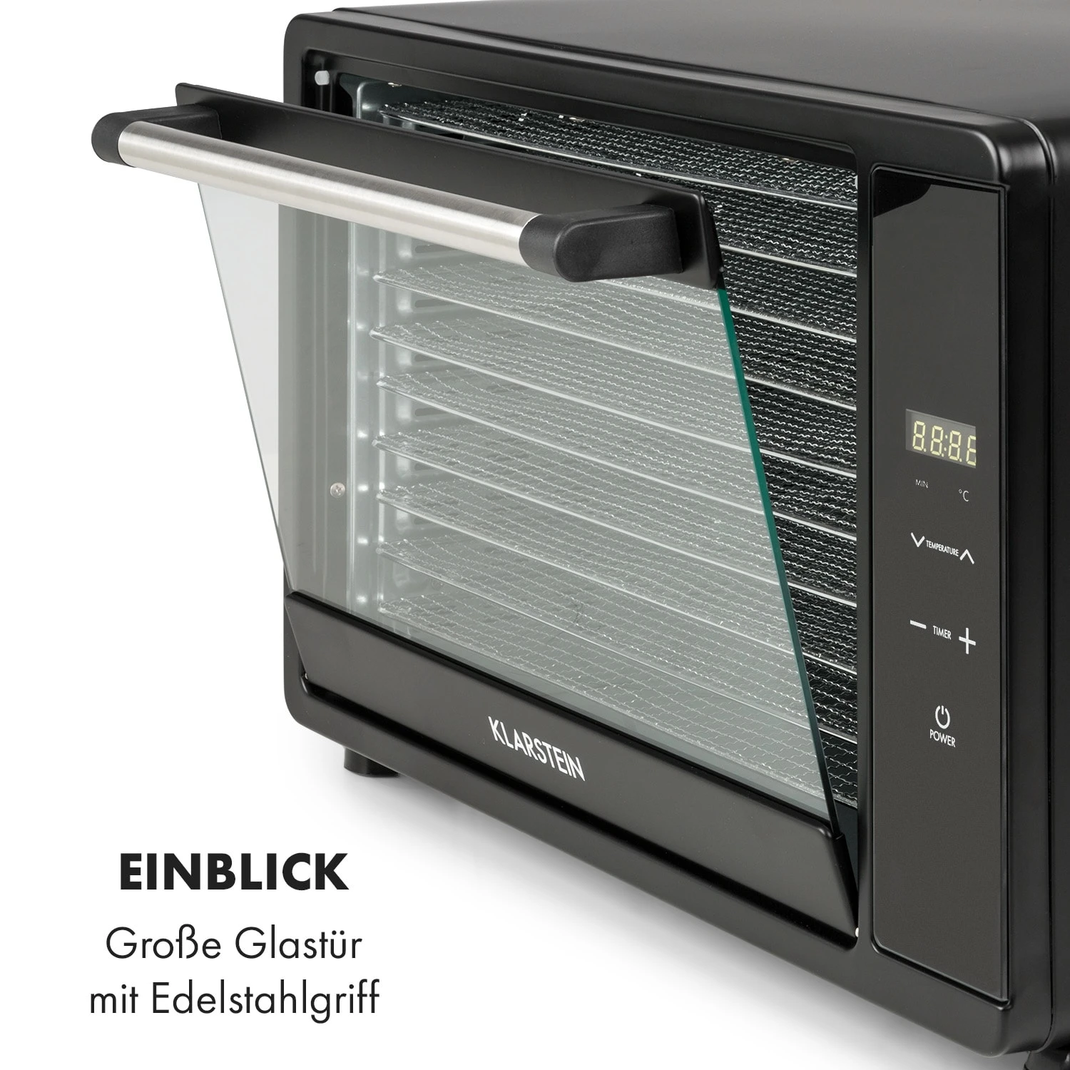 Mega Jerky Dörrautomat 650W 50-80°C LC-Touch-Display Timer 7 Mega Jerky Dörrautomat 650W 50-80°C LC-Touch-Display Timer – Bild 7