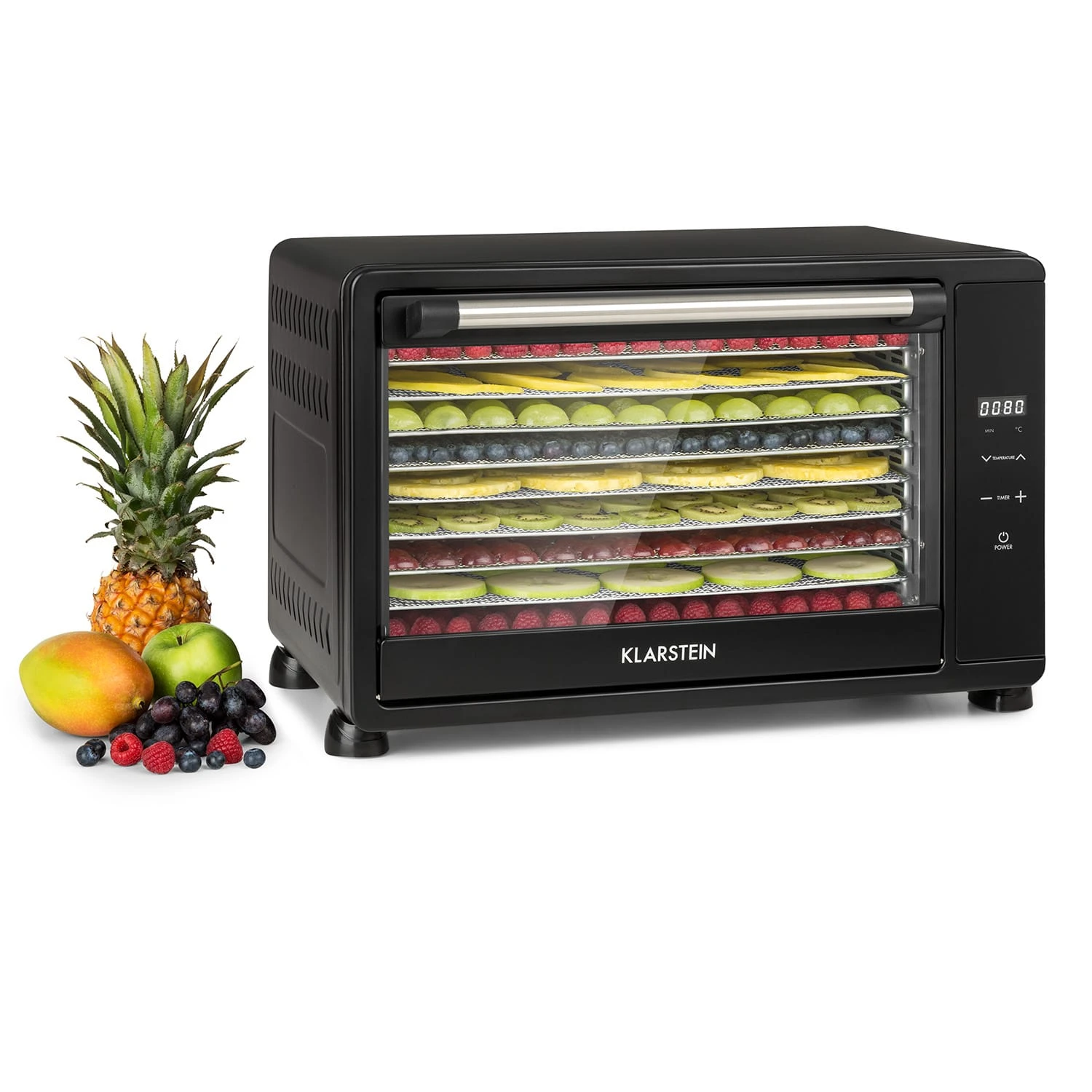 Mega Jerky Dörrautomat 650W 50-80°C LC-Touch-Display Timer 1 Mega Jerky Dörrautomat 650W 50-80°C LC-Touch-Display Timer