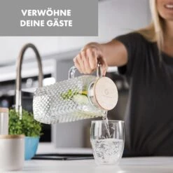 Glaswerk Livenza Wasserkrug 1,5 Liter Borosilikatglas Edelstahlsieb Deckel -Küchenbedarf Geschäft 10036358 de 0004 logo