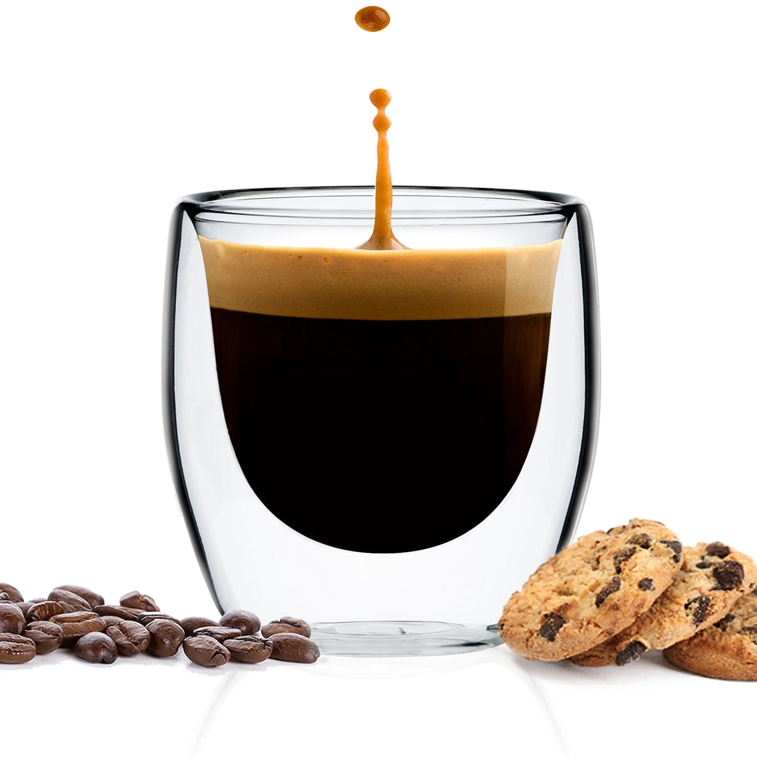 Vienna Doppelwandige Thermogläser 80 Ml Handgemacht Borosilikatglas 5 Vienna Doppelwandige Thermogläser 80 Ml Handgemacht Borosilikatglas – Bild 5